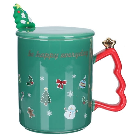 

1 Set Christmas Mug Ceramic Mug Coffee Cup Portable Beverage Mug Breakfast Mug