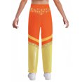 thumbnail image 3 of Manyakai Kids Girls Shiny Rhinestone Flared Leggings Pants Jazz Hip Hop Dance Performance Bell Bottom Disco Party Trousers Orange 12, 3 of 5
