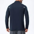 thumbnail image 5 of biudgviw Quarter Zip Pullover Men Athletic Shirt Stand Collar Casual Long Sleeve Tops Quick Dry Training Workout Shirts with Thumb Holes, 5 of 6