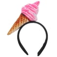 thumbnail image 1 of Diadema de helado para mujer, diadema divertida para fiestas, maquillaje, spa, 20,50 x 15,80 x 3,00 cm, 1 of 8