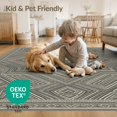thumbnail image 4 of ODIKA 4'x6' Washable Area Rug Pet Friendly, Non-Shedding Entry Neutral Grey Palette Balanced Detailing Entryway Front for Bedroom, Reading Nook, 4 of 7