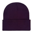 thumbnail image 2 of Unisex Ribbed Knit Beanie Stretch Warm Winter Hat for Cold Weather Activities, 2 of 7