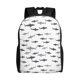 thumbnail image 1 of Balery Cute Shark Mochila - Mochila Estilosa y Duradera para Laptop de 15 Pulgadas con Tela Oxford Impermeable, 1 of 8