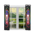 thumbnail image 3 of BSDHOME Clown Head Smile Face Window Curtain Kitchen Curtain 26x39 inches (Two Pieces), 3 of 3