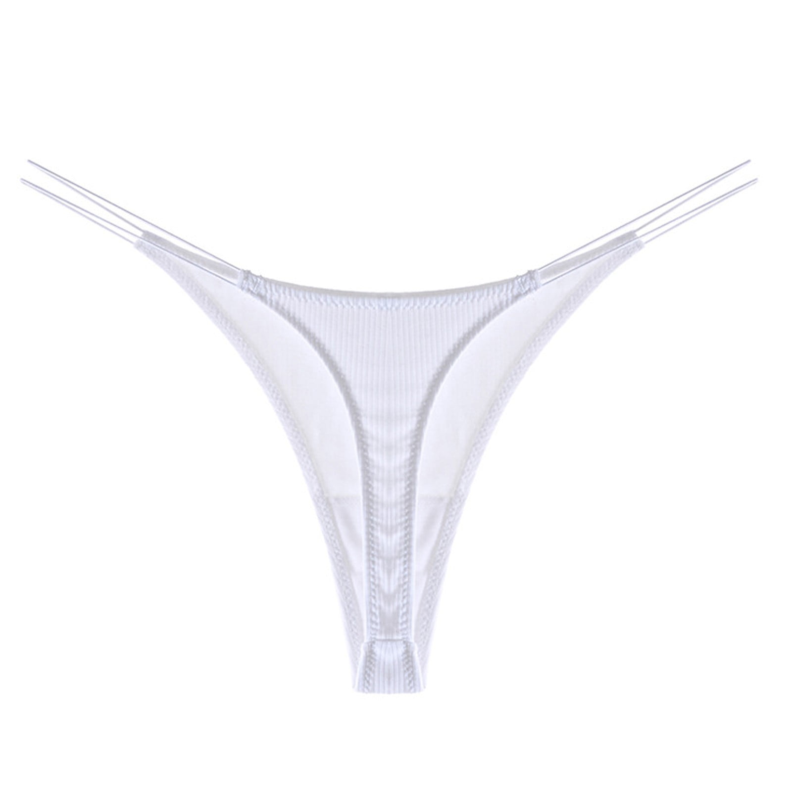 Maidenform Women's M Adjustable String Thong Underwear, No-Show Panties,  Multi-Way Straps, 3-Pack