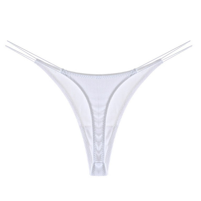 UoCefik G String Thongs for Women No Show Seamless Low Rise Thong Underwear  特性 Low Rise Panties White S