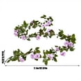 thumbnail image 4 of LHWEN Wreath Rose Vine Artificial Flower Hanging Rose Ivy Hanging Basket Suitable for Weddings Parties Bedrooms Offices and Dining Rooms Great for Decorating Walls Doors Swings, 4 of 6