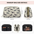 thumbnail image 5 of Gaeub Horse Printed Travel Cosmetic Bag,Makeup Bag, Large Capacity Toiletry Bag for Women, Portable Pouch Make Up Organizer with Zipper and Divider, 5 of 8