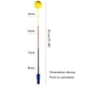 thumbnail image 5 of Advancent Tennis Swing Trainer Multipurpose Indoor Outdoor Gardens Anti-skid Backyard Professional Beginers Balls Park Training Tool Deportes y aire libre Amarillo Advancent OD014278-02, 5 of 5