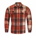 thumbnail image 4 of Mens Flannel Shirts Casual Button Down Long Sleeve Plaid Shirt with Pockets, 4 of 6
