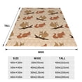 thumbnail image 3 of Pofeuu Squirrel nut backgrounds Print Ultra-Soft Micro Fleece Blanket,for Bed Or Sofa,All Season Throw Blankets Flannel Blanket-40"x30", 3 of 7