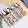 thumbnail image 4 of Wamans Travel Utensils, Stainless Steel 3pcs Cutlery Set Portable Camp Reusable Flatware Silverware, Include Fork Spoon Chopsticks with Case Clearance, 4 of 5