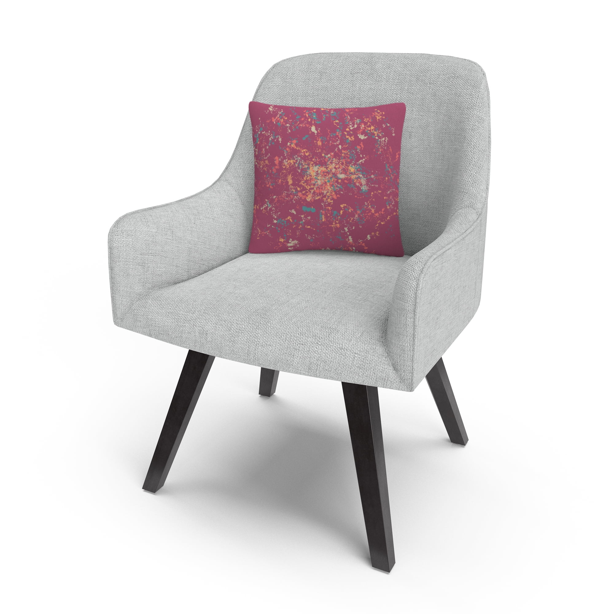 Speckled Colorful Splatter Abstract 8 By Abc 16 X 16 Decorative Throw Pillow