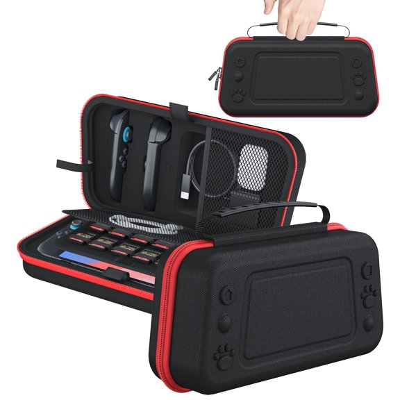 Carrying Case for N-Switch 2 Model(2025), Portable Hard Shell Pouch Carrying Bag for Switch 2 Accessories Holds 24 Game Cartridge