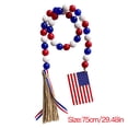 thumbnail image 3 of Home Essentials Independence Day Pendant Decoration Wooden Bead Garland Tassel Hanging String, 3 of 3