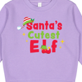 thumbnail image 3 of Inktastic Christmas Santa's Cutest Elf Toddler Sweatshirt, 3 of 4