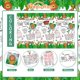 thumbnail image 2 of Mantel de papel para colorear Gatherfun Safari Jungle Theme, 2 of 6