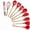 Red, variant on 10-Piece Silicone Kitchen Utensil Set - Heat Resistant Non-Stick Cooking Tools with Ergonomic Wooden Handles