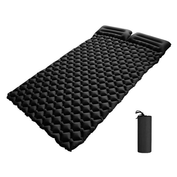Inflatable Double Sleeping Pad with Pillow for Camping Hiking