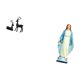 thumbnail image 5 of Estatua de reno,Estatua de reno negro,decoración del hogar,arte y artesanía,Figura de ciervo de resina coleccionable,regalo para balcón,Estatua católica,Estatua de la Virgen María Figura, 5 of 8