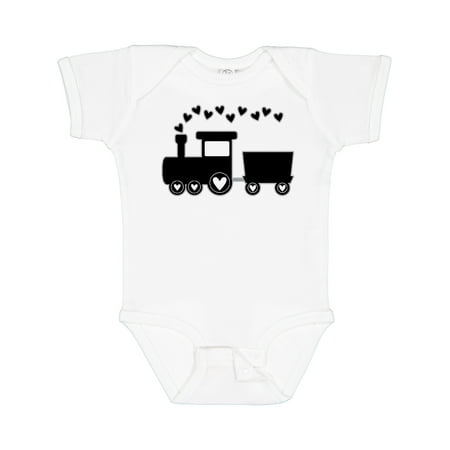 

Inktastic Valentines Day Heart Choo Choo Train Boys Baby Bodysuit
