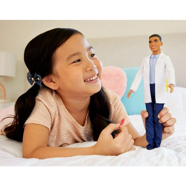 Barbie Career Ken Dentist Doll with Professional Dental Coat Plus 2 Dental Toothbrush and Toothpaste Accessories for Ages 3 Years and Up Walmart