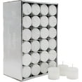 thumbnail image 3 of Hosley Unscented White Scented Votive Candles, 72-Pack with 10-12 Hour Burn Time, Clean-Burning, Long-Lasting, 3 of 6