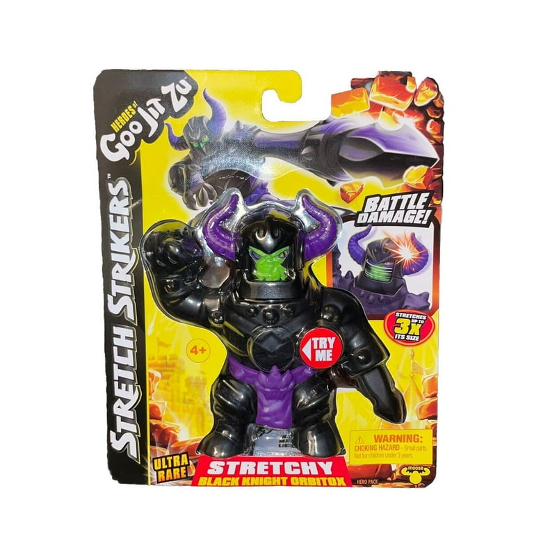 Heroes of Goo Jit Zu Stretch Strikers Action Figure, Black Knight