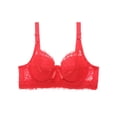thumbnail image 1 of Homgeek Women Lace Bra with Underwire Thin Padded Plus Size Bras, 1 of 5
