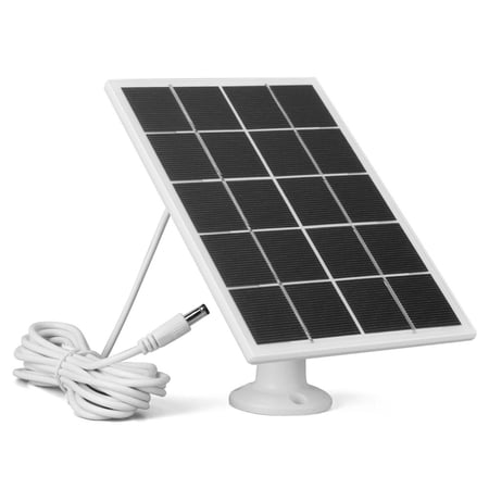 Solar Panel for Security Camera 5.5mm 3.5mm Solar Panel for Cameras Solar Panel Waterproof for Camera with Adjustable Mounting