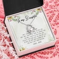 thumbnail image 4 of To My Daughter Necklace, You Are Braver Than You Believe. Daughter Gift. Christmas Gift For Daughter, Gift For Daughter From Dad - Forever Love Necklace - White Gold or Yellow Gold - Gift Box, 4 of 5