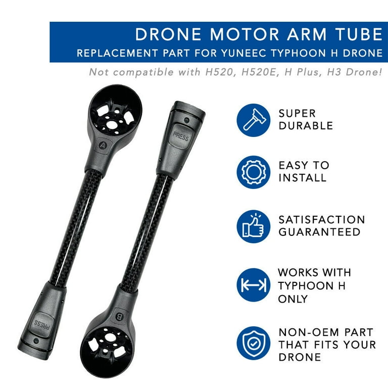 MaximalPower Replacement Drone Motor Arm Tube A Repair Parts Compatible for Yuneec Typhoon H Only