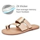 thumbnail image 3 of Sandalias Luoika para mujer, planas, anchas, doradas, 7,5 cm de ancho, para verano, playa, 3 of 8
