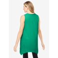 thumbnail image 2 of Woman Within Plus Size Sleeveless Hanky Hem Tunic, 2 of 5