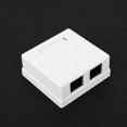 thumbnail image 1 of Information  RJ45 Surface Mount Box, RJ45-8P8C Dual-Port Mount Box, Work Area Home Improvement  Engineering for Communication Socket Connection, 1 of 7