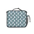 thumbnail image 3 of Bichon Frise and Dog Paw Print Insulated Lunch Bag with Shoulder Strap and Bottle Holder,Bento School Lunch Bag Box,11x9.5x3.5 Inches, 3 of 5