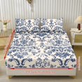 thumbnail image 2 of Bulopur Western Floral Twin Sheets 3 Pieces Bed Sheets Set, Soft Fade Resistant Easy Care Bedding Set All Season Wrinkle Free Bottom Bedsheet for Twin Size Bed, 2 of 5