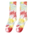 thumbnail image 2 of sunsanly 1 Pair Unisex Socks Mid-tube Tie-dye No Odor Thin High Elasticity Anti-slip Sweat-absorption Anti-shrink Sports Four Season Basketball Calf Socks, 2 of 8