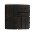 thumbnail image 4 of 3rd Street Inn Acacia Wood Deck Tiles - Ebony Finish - Checkered - 10 Pack, 4 of 5