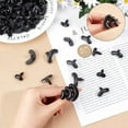 thumbnail image 3 of 150Pcs Arc Shape Plastic Craft Safety Eyes Eyebrows Black for Puppet Plush Animal and Teddy Bear, 3 of 5