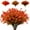 Brown Orange, variant on Morttic 6 Bundles Artificial Fall Flowers, Outdoor UV Resistant Fake Flowers Plastic Greenery Shrubs Plants for Autumn Floral Arrangement, Hanging Baskets, Home Garden Decor (Brown Orange)