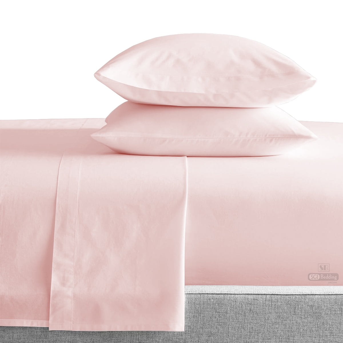 Cushy Bedding Item Deep Pocket Pink Striped 1000TC Egyptian Cotton All US Size 