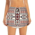 thumbnail image 2 of Balery Fashion Tatreez1 Pantalones cortos deportivos para mujer con forro y dos bolsillos, elásticos, para entrenamiento, gimnasio, yoga-Medium, 2 of 7