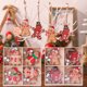 thumbnail image 2 of 12/6 piezas de adornos de hombre de jengibre, regalos de Navidad de madera, colgantes para árbol de Navidad para el hogar, decoración de fiesta de Navidad, 2 of 5