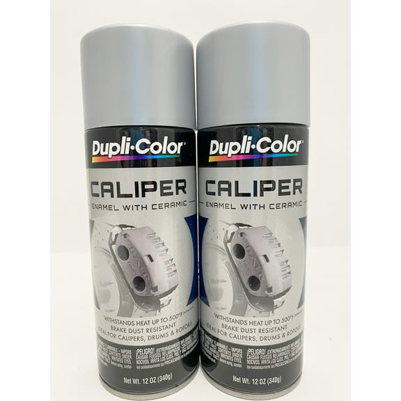 Duplicolor BCP103 - 2 Pack Caliper Spray Paint Silver with Ceramic - 12 oz