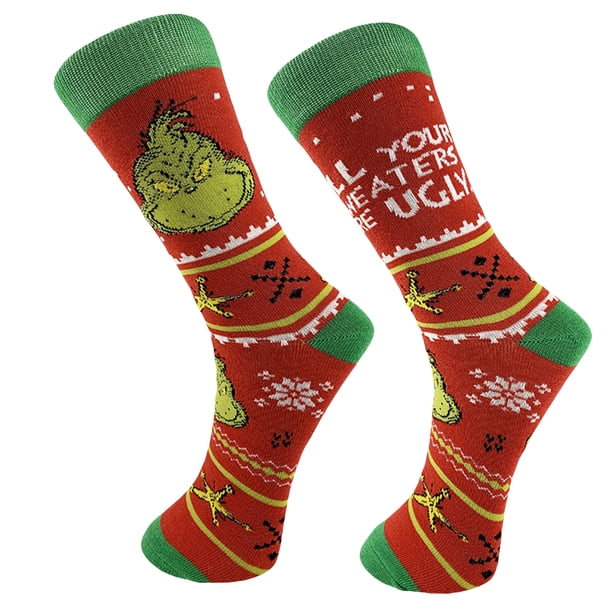Calcetines Monstruo Cálidos Dibujos Animados Creativos Cómodos Suministros para Fiestas (P) Verde