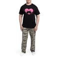 thumbnail image 5 of CafePress - Kawaii Mustache Heart Men's Dark Pajamas - Men's Dark Loose Fit Cotton Pajama Set, 5 of 7