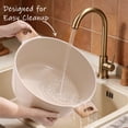 thumbnail image 3 of Carote 10QT Nonstick Ceramic Dutch Oven, Non Toxic Stock Pot with Glass Lid, Cooking Pot, Easy to Clean,  Large Capacity for Big Family Kitchen, All Stoves Compatible Taupe, 3 of 10