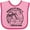 Pink and Red, variant on Inktastic Summer Vacation Mode Panama City Beach Florida Boys or Girls Baby Bib
