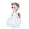 thumbnail image 2 of Muñecas de vestir con articulaciones móviles, juguetes de muñecas para bebés de 6,7 pulgadas, muñecas hermosas, muñecas con articulaciones móviles, compactas y ligeras, 2 of 8